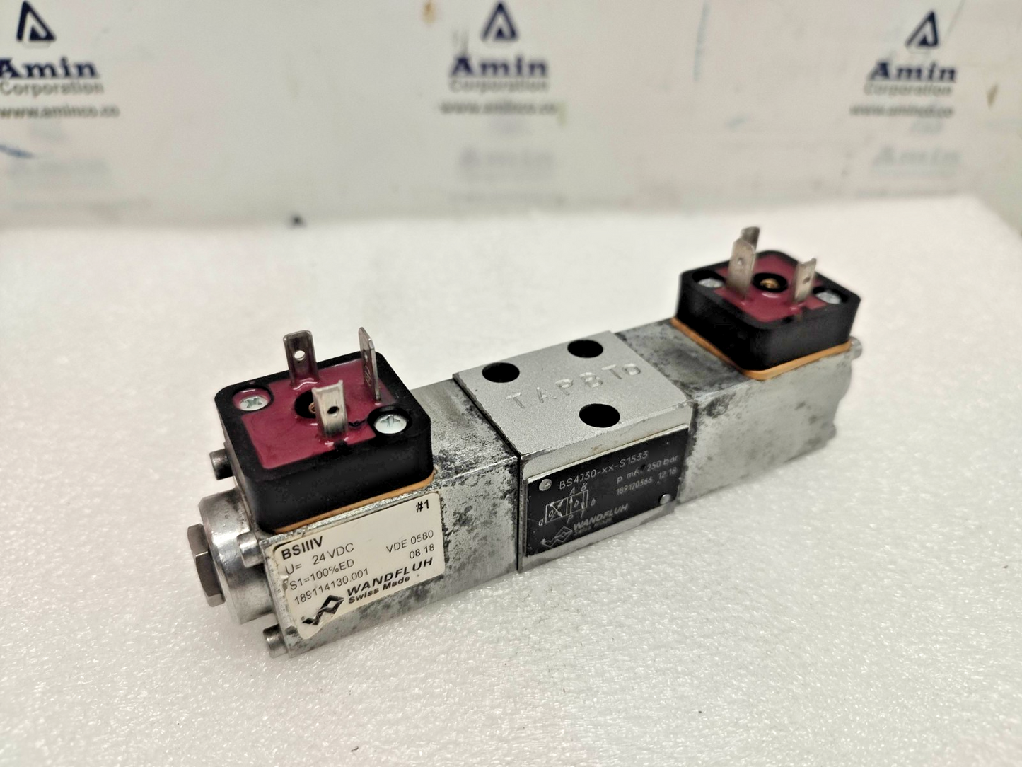 Wandfluh BS4J30-XX-S1533 Solenoid Valve 250bar max, 24VDC #2