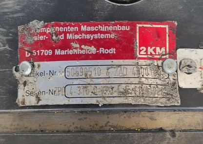2KM ZPD 4-316 Dosing Pump ZAD 4000100 Gear Pump
