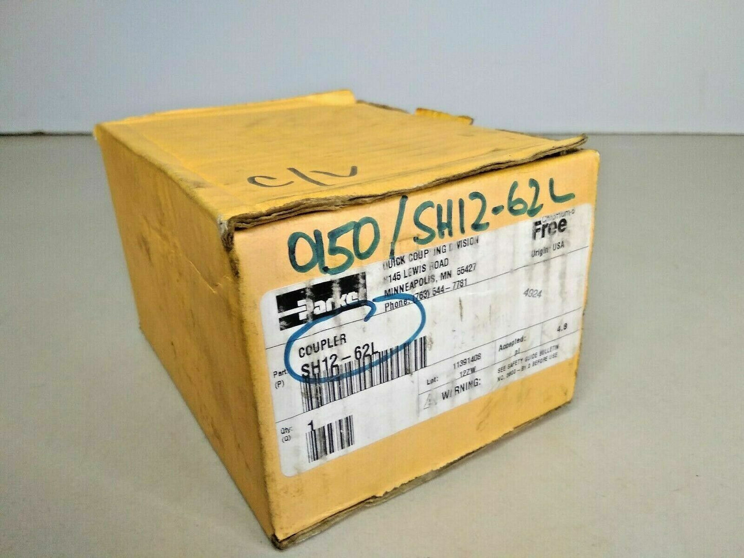 Parker SH12-62L Series 60 Stainless Steel Coupler