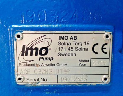 IMO ACE 032N3 NTBP Triple Screw Pump - NEW