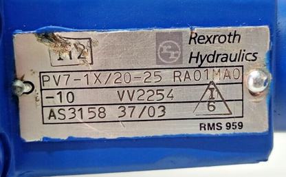 Rexroth PV7-1X/20-25 RA01MA0-10 Hydraulic Vane pump