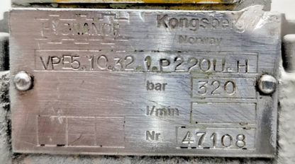 Hydranor VPE5.10.32.1.P220U.H with KV-4/2-4-52A-230AC Directional control valve