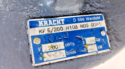 Kracht KF5/200 H10B N00 0DP1 Hydraulic Gear pump - Pressure Tested