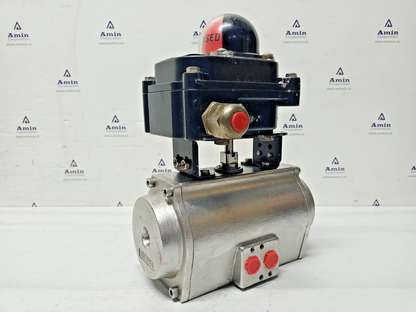 SLT 10-SR-85 Pneumatic Actuator 0.5-1Mpa with APL312N Limit Switch box - TESTED