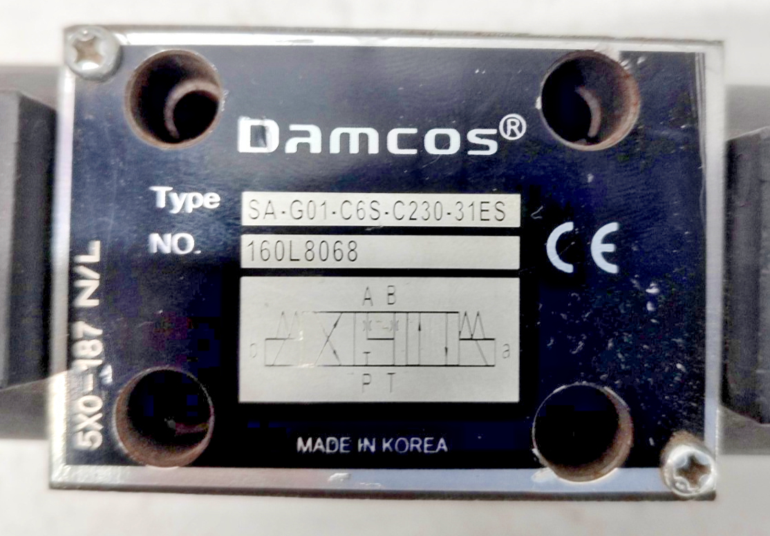Damcos SA-G01-C6S-C230-31ES 160L8068 Directional control valve - NEW #3