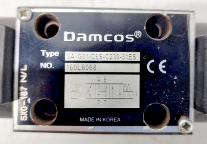 Damcos SA-G01-C6S-C230-31ES 160L8068 Directional control valve - NEW #3