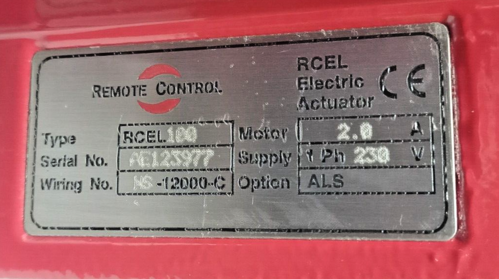 Remote Control RCEL-100 Electric Actuator 1ph 230V ALS - NEW #2