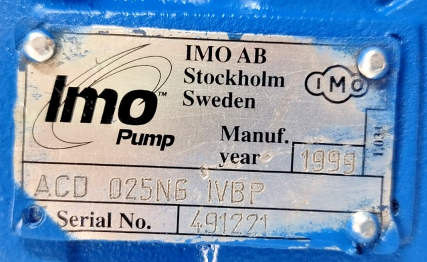 IMO ACD 025N6 IVBP Triple screw pump - Refurbished & Tested #2