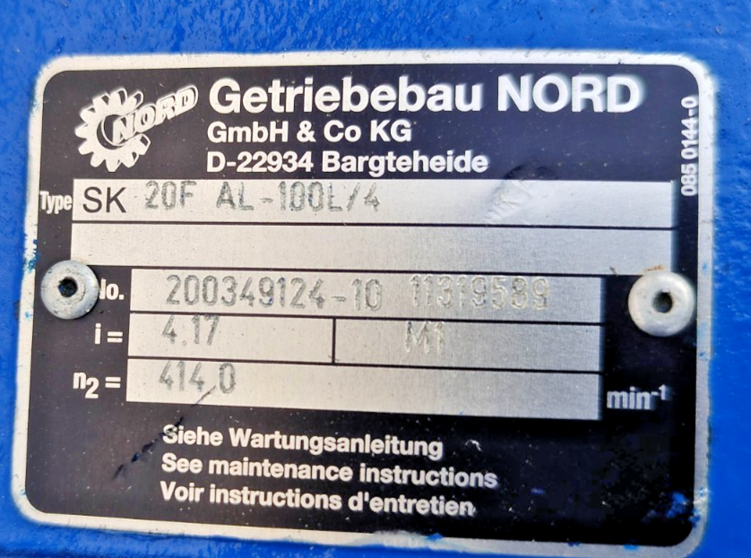 Allweiler AEB 1L 201 Progressive Cavity Single Screw Sludge Pump - Tested