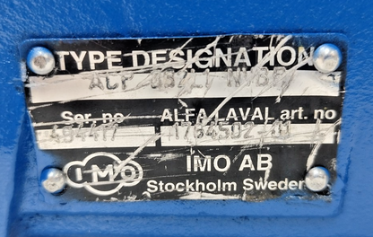 IMO ACP 032L1 NVBP Triple Screw Pump Alfa laval art P/N: 1764502-01 - Tested