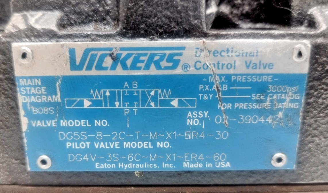 Vickers DG5S-8-2C-T-M-X1-ER4-30 Directional control Valve - NEW #2
