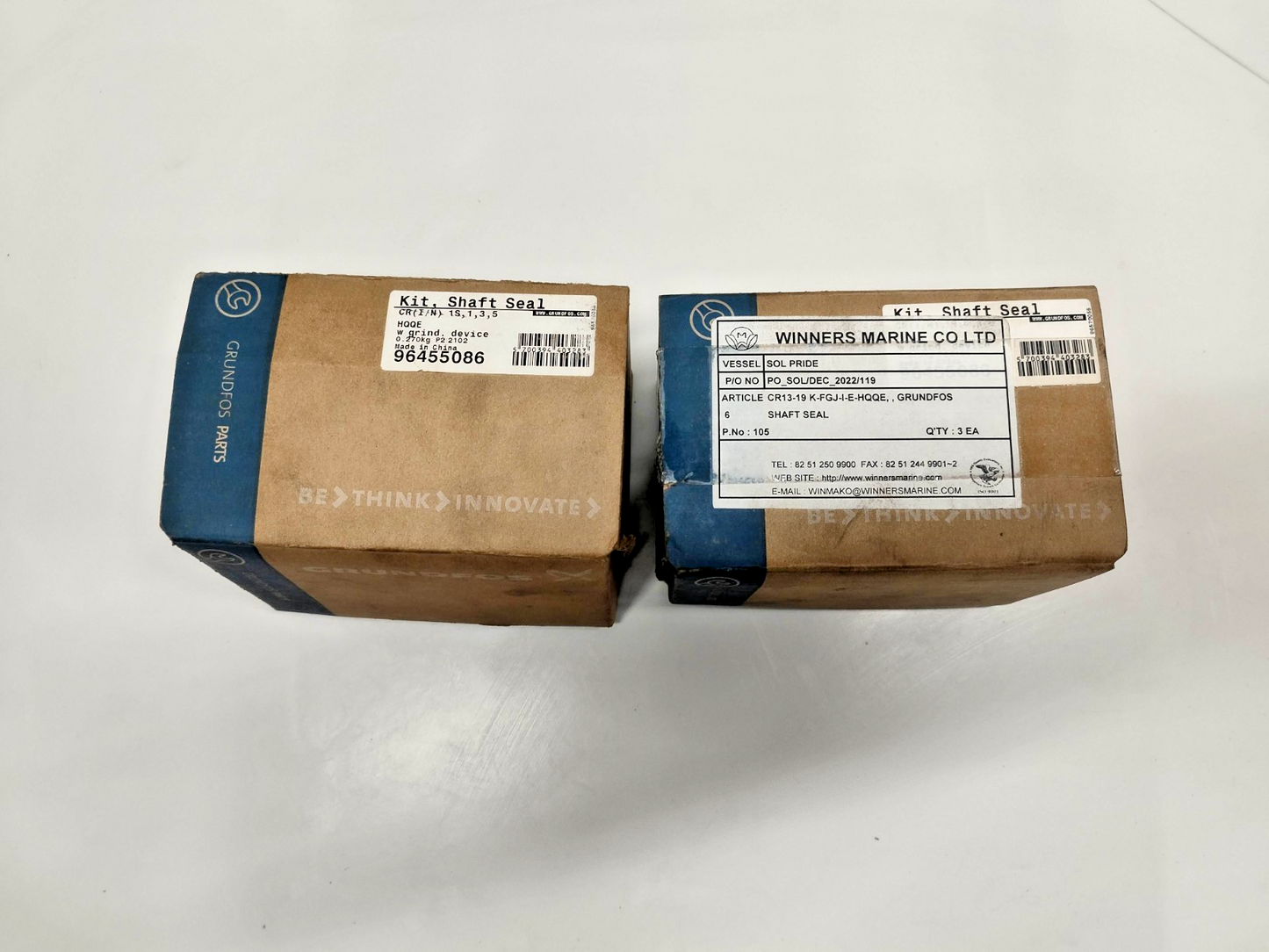 Grundfos 96455086 Kit Shaft Seal CR/I/N 1S/1/3/5 HQQE  - NEW