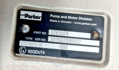 Parker F1-025-R---000 P/N: 3781024 Bent axis Hydraulic piston pump 25cm3, 400bar