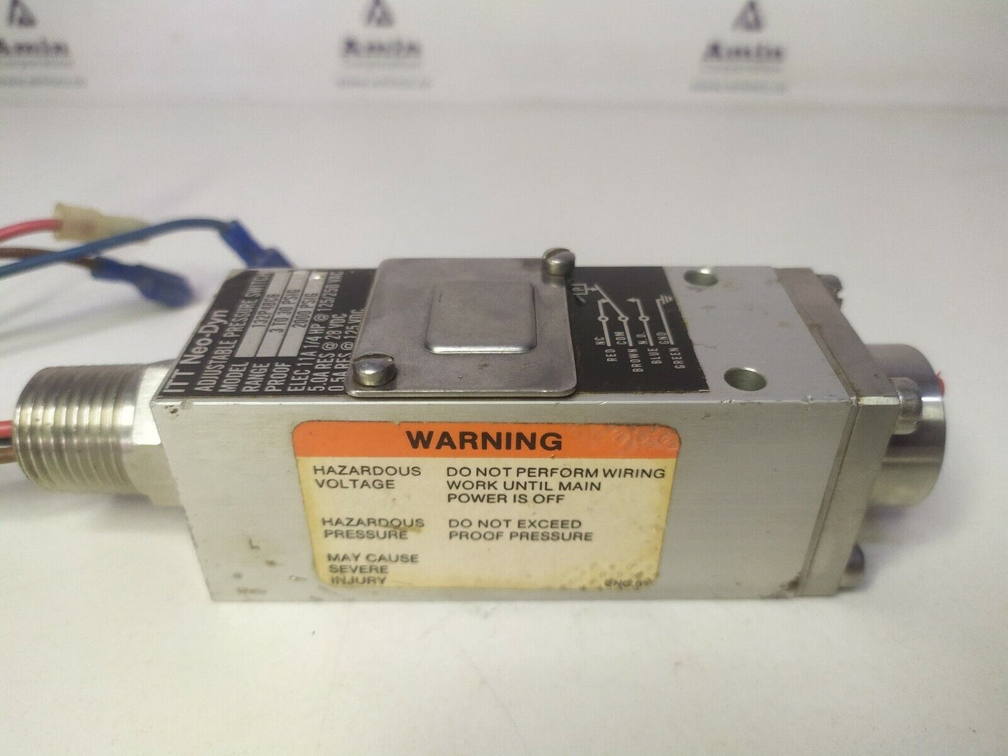 ITT Neo-Dyn 132P48C6 Adjustable pressure switch 3-30 Psig