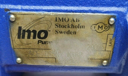 IMO Pump ACE 025N2 NTBP Triple screw Oil Pump - Pressure Tested