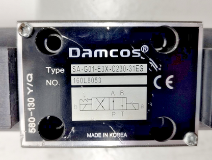 Damcos SA-G01-E3X-C230-31ES Directional control valve 160L8053 - NEW #3
