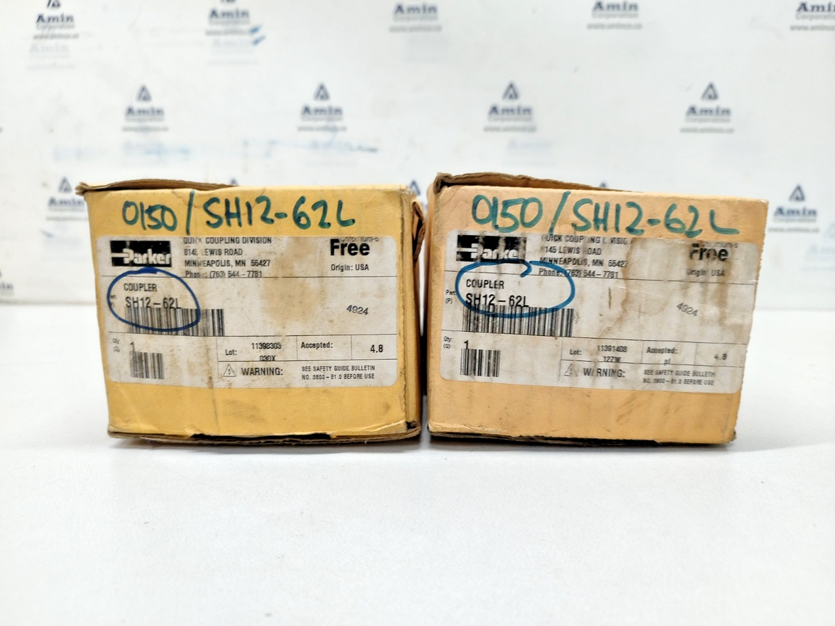 Parker SH12-62L Series 60 Stainless Steel Coupler 1-1/4 -11 1/2 NPTF NEW