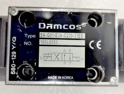 Damcos SA-G01-E3X-C230-31ES Directional control valve 160L8053 - NEW #3