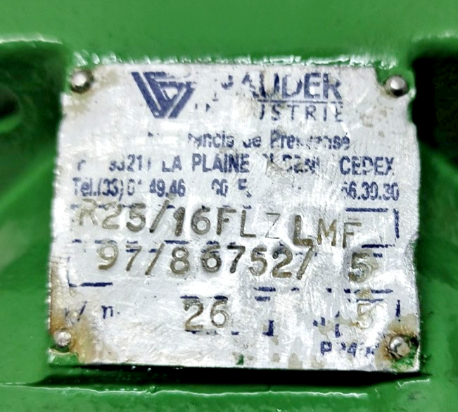 Nauder R25/16 FL-Z Hydraulic gear pump - Refurbished & Tested