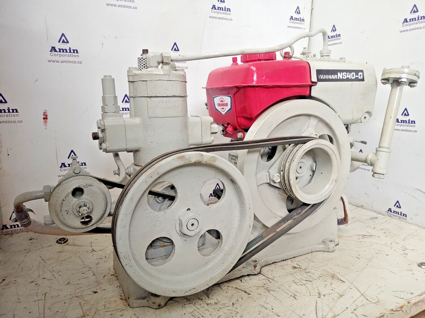 Yanmar Diesel Engine NS40-G with Emergency Air compressor - Tested