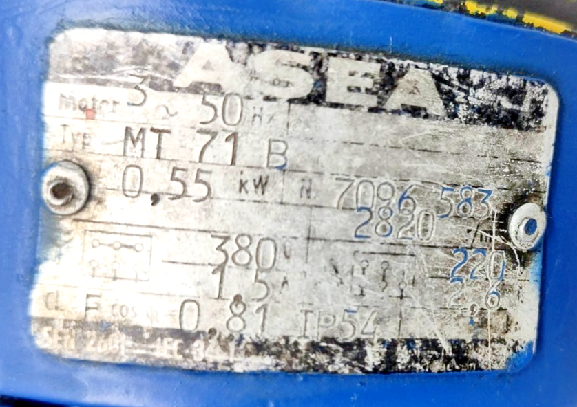 IMO ACD 025N6 IRBP Tripple Screw Pump With Motor - Pressure tested