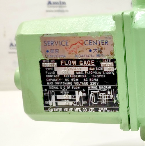 Taiyo Valve FC-FR-U Flow Gage