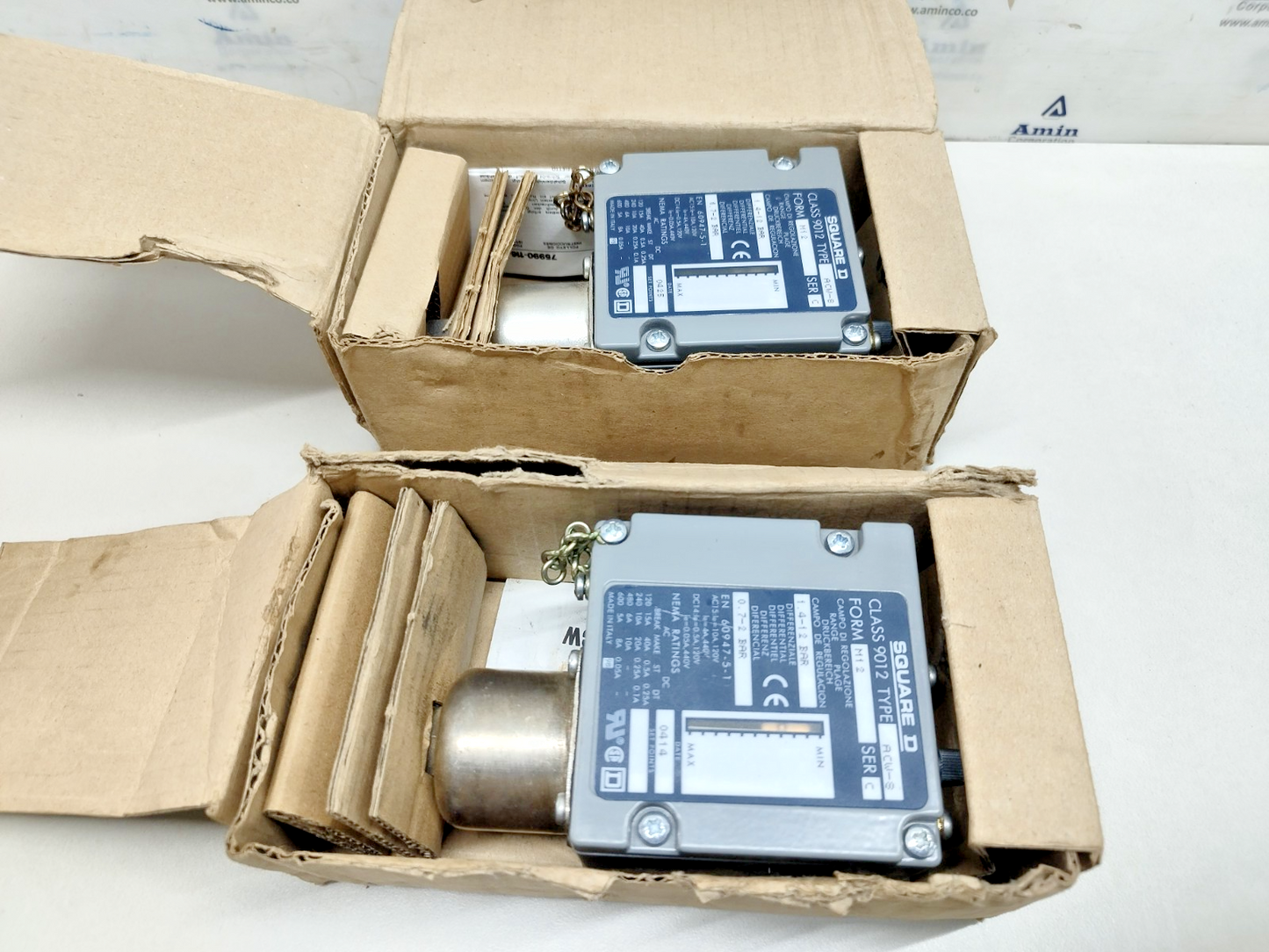 SQUARE D Class: 9012 ACW-8 Form: M12 Ser.: C Pressure Switch - NEW