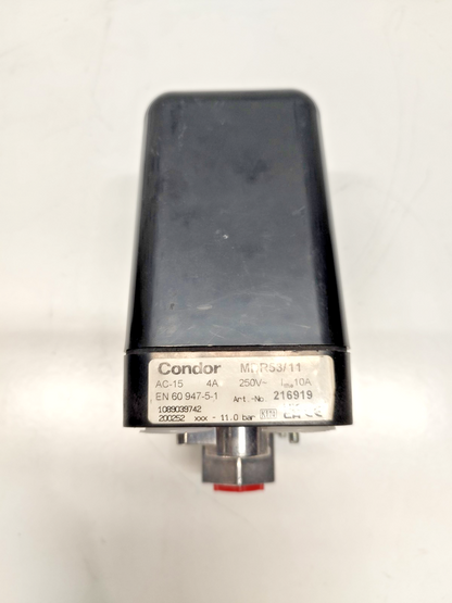 Condor MDR53/11 Pressure Switch AC-15, 4A, 250V - NEW
