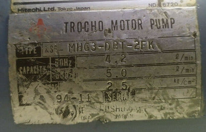 KSP MHG3-DBT-2FK Trocho pump with 3 PH Induction motor - TESTED