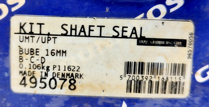 Grundfos 495078 Kit Shaft Seal UMT/UPT BUBE 16mm - NEW