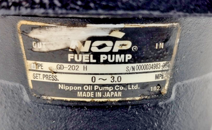 Nippon GD-202 H Fuel pump - Pressure tested