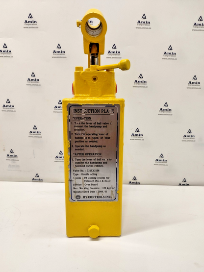 By Controls Inc 721XV2108 Double Acting SW cooling system for Thruster 120bar