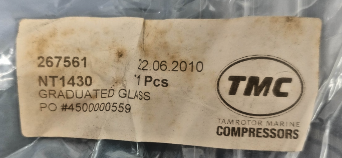 Tamrotor Marine Compressor TMC NT1430 Graduated Glass (10pcs) - NEW