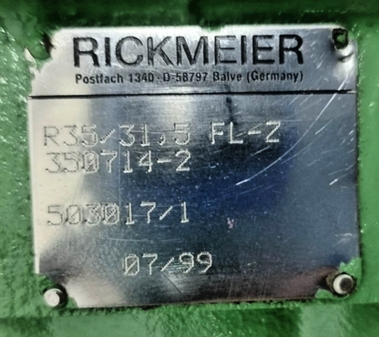 Rickmeier R35/31.5 FL-Z Hydraulic gear pump - NEW