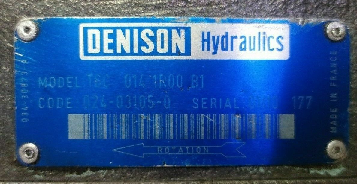 Denison Hydraulics T6C-014-1R00-B1 Hydraulic vane pump - PRESSURE TESTED
