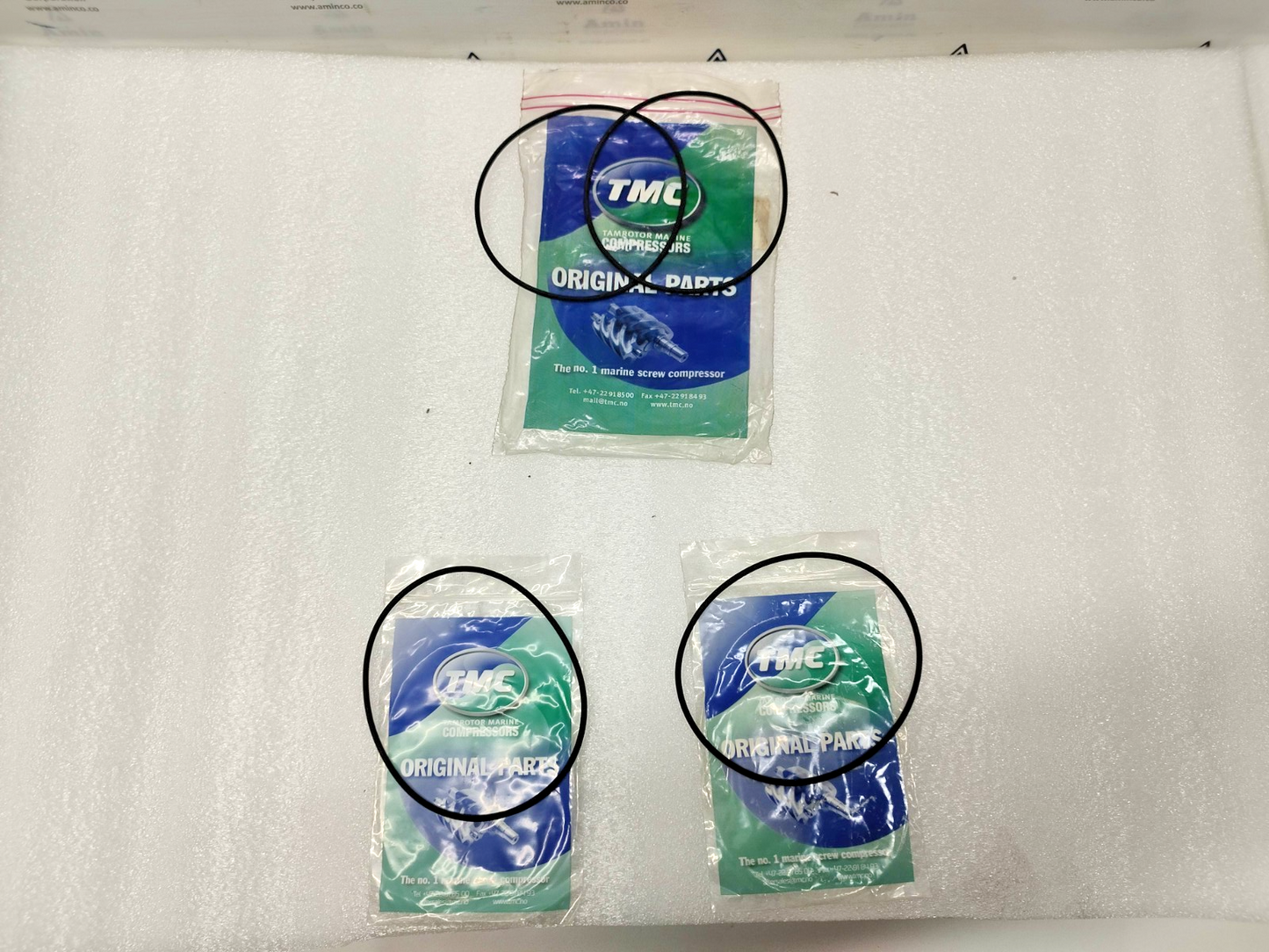 Tamrotor Marine Compressor TMC NT1705 O-ring (4pcs) - NEW