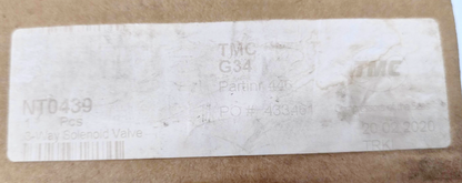 Tamrotor Marine Compressor TMC NT0439 3-Way Solenoid Valve - NEW