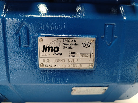 IMO ACE 038N3 NVBP Triple Screw Pump with 2.2/2.53kw 2850-3420 rpm Complete