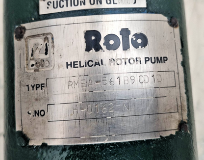 ROTO Pump RMEA-561B9 0D 1D Progressive Cavity Single Screw Pump
