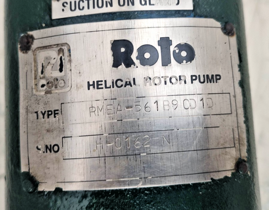 ROTO Pump RMEA-561B9 0D 1D Progressive Cavity Single Screw Pump
