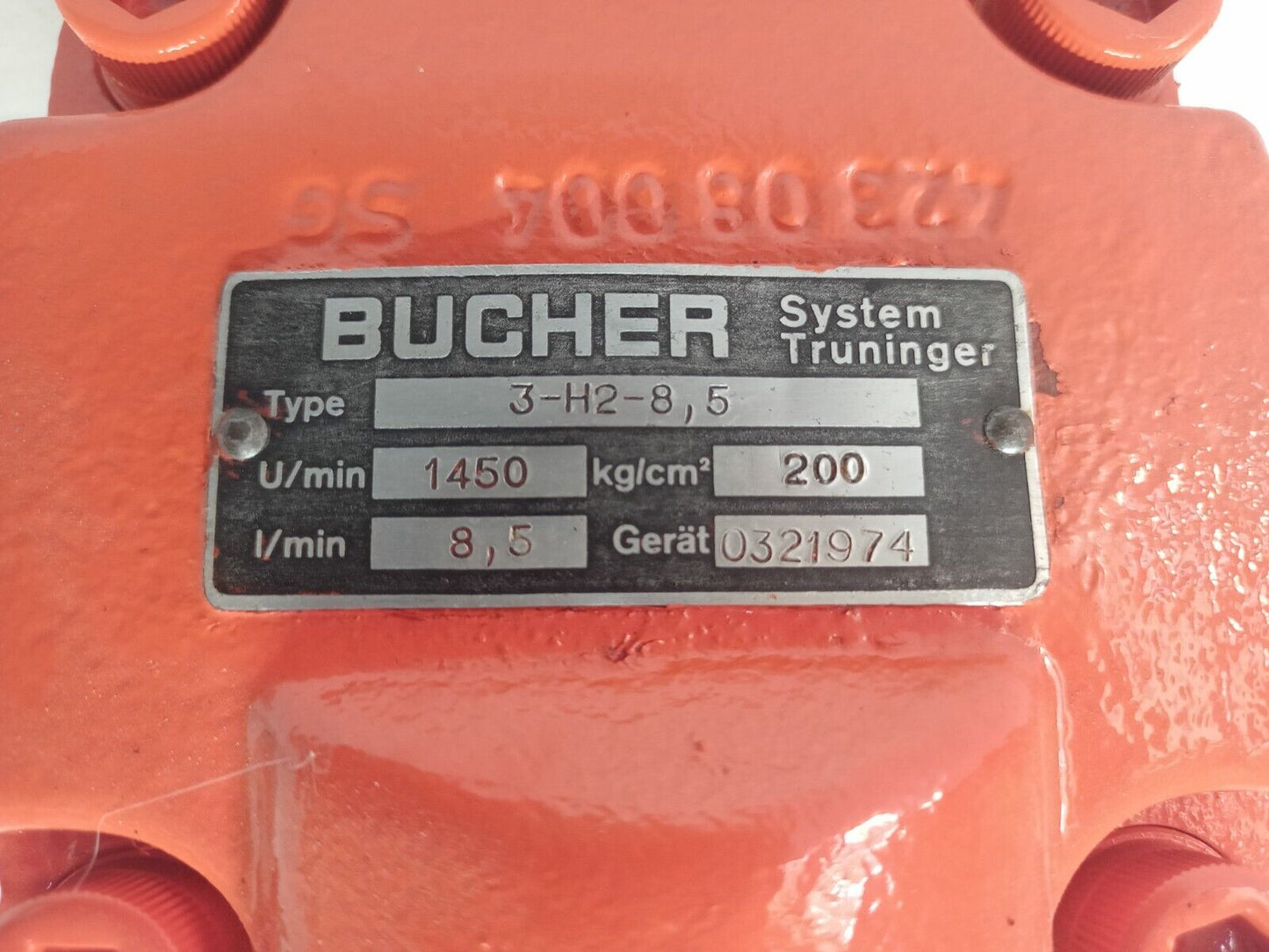 Bucher 3-H2-8,5 Hydraulic pump - Pressure Tested