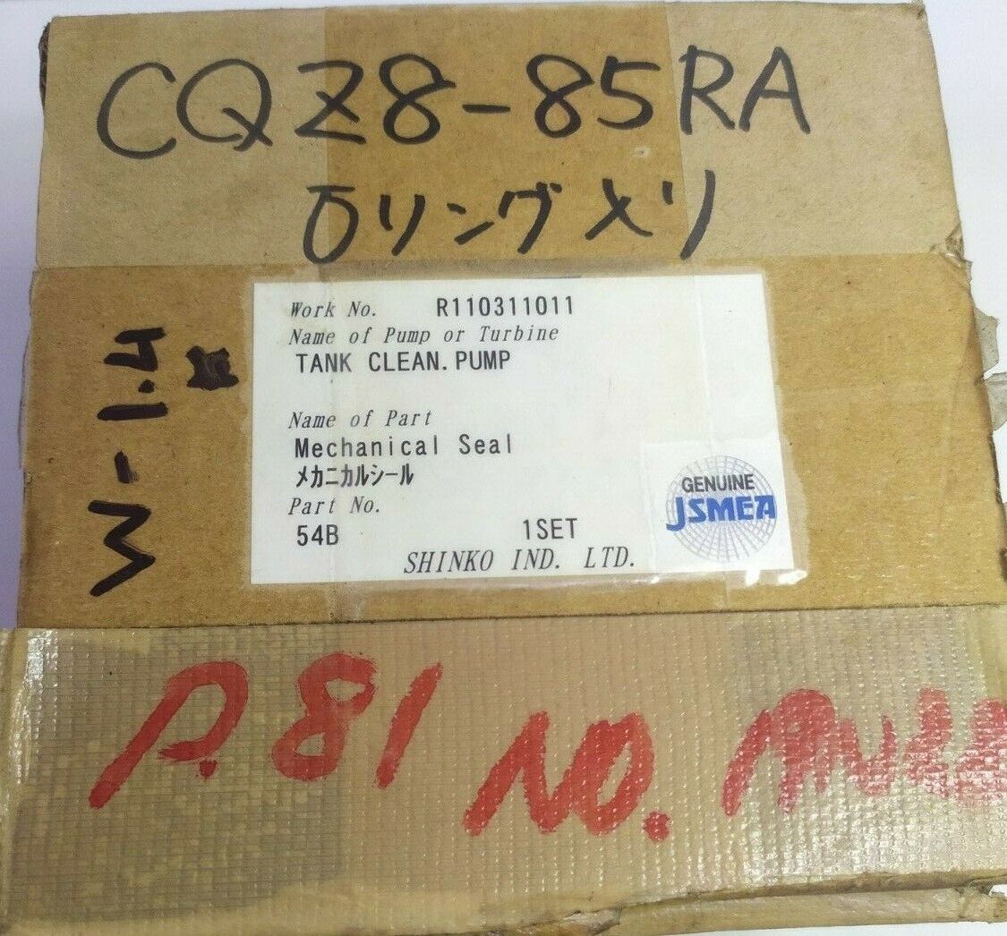 Shinko Mechanical seal part no. 54B for KV350 - NEW