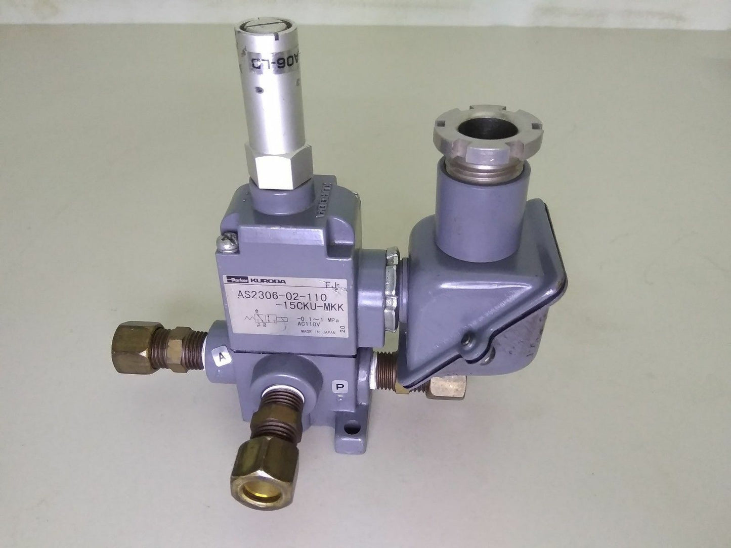 PARKER Kuroda Solenoid Valve AS2306-02-110-15CKU-MKK 110V AC ~0.1 ~ 1.0 Mpa