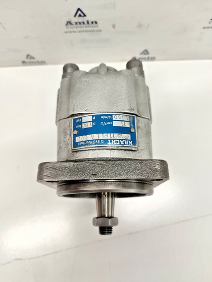 Kracht KP12/11 F1LAL00 High pressure Hydraulic Gear Pump 180 bar - Refurbished
