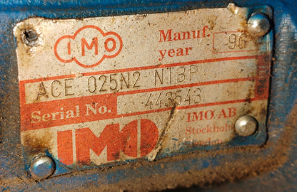 IMO Pump ACE 025N2 NTBP Triple screw Oil Pump - Pressure Tested