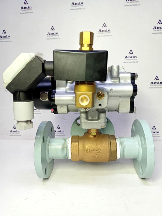 Heishin 3-Way Air valve for HFM-200 oily water separator W/ Kitz FBS-1 Actuator