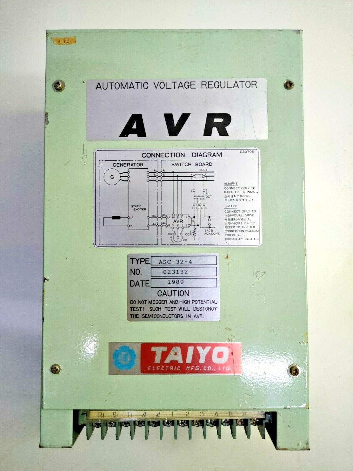 Taiyo ASC-32-4 AVR Automatic voltage regulator - NEW