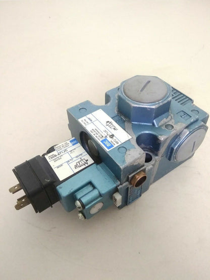 MAC 56 Series 56C-18-871JC 3 Way Solenoid Valve 3/4" with 130B-871JC 24V DC