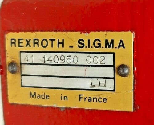 Rexroth Sigma 41-140960-002 valve