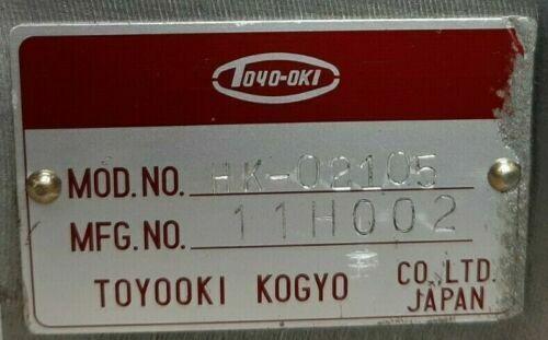 Toyo-oki HK-02105 Toyooki kogyo co., Ltd. - NEW